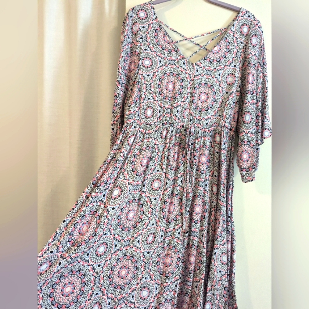 Torrid Front Drawstring Shirt Dress